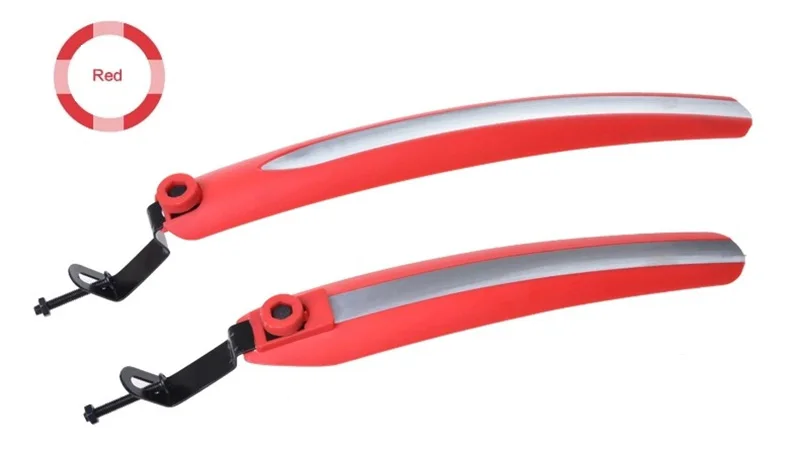 WEST BIKING 2Pcs Bicycle Fenders Bike Front/Rear Fender Quick Release With Reflect Tape Mudguard Wings Cycling | Спорт и развлечения