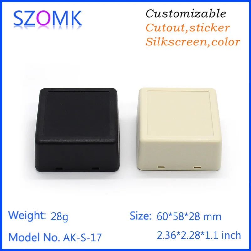 (1 шт.) 60*58*28 мм szomk project box пластиковый ящик для электронных инструментов diy