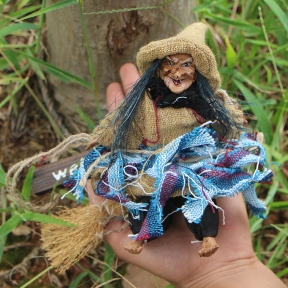 Подвесное украшение ведьмы Праздничная фигурка садовый бар настенный Летающий