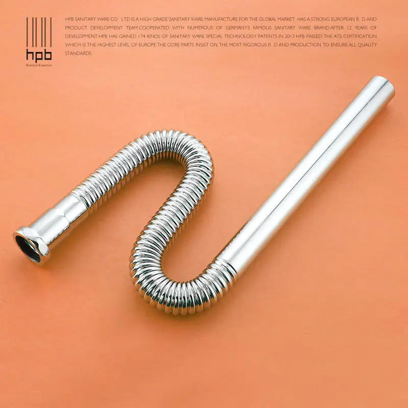 HPB латунный умывальник выдвижной дренажные трубы для воды на выходе ванная