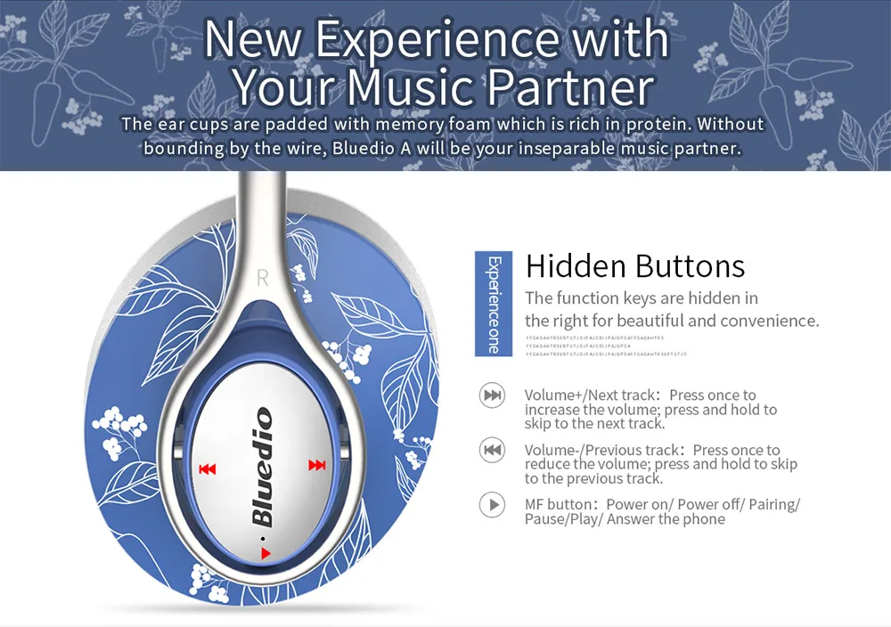 Bluedio A2 Мини Портативная Bluetooth гарнитура модные беспроводные наушники для музыки и телефона с микрофоном наушники