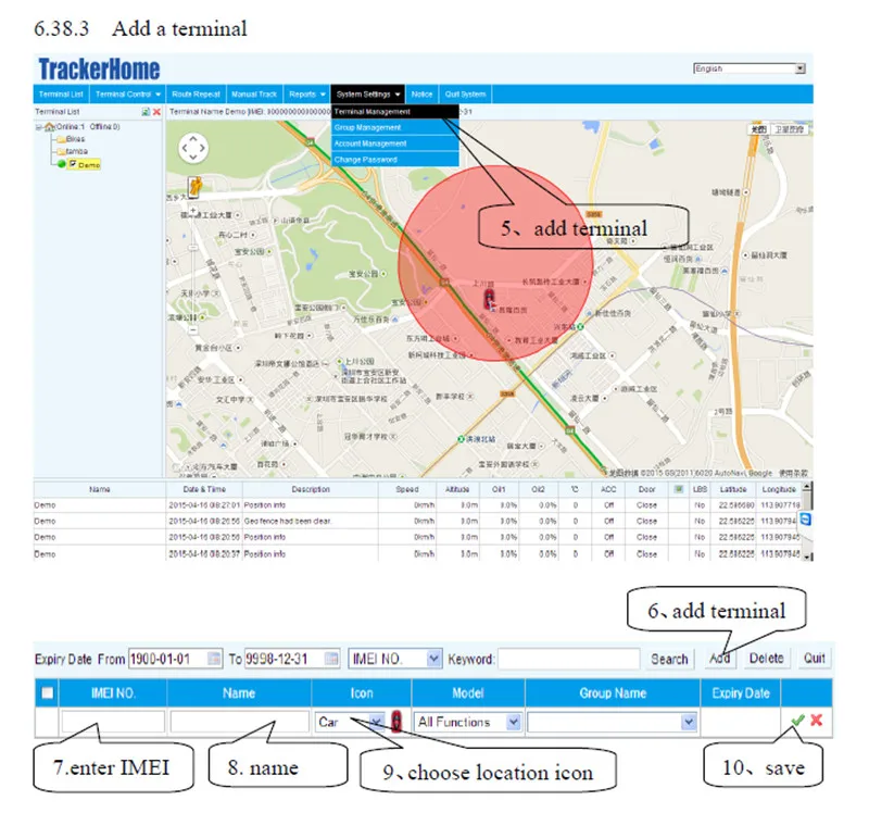 Coban Tracker IMEI active для веб платформы www.gps trackerxy.com GPS трекера TK102(B) TK103 TK103B TK103A +/B + TK106A/B|coban