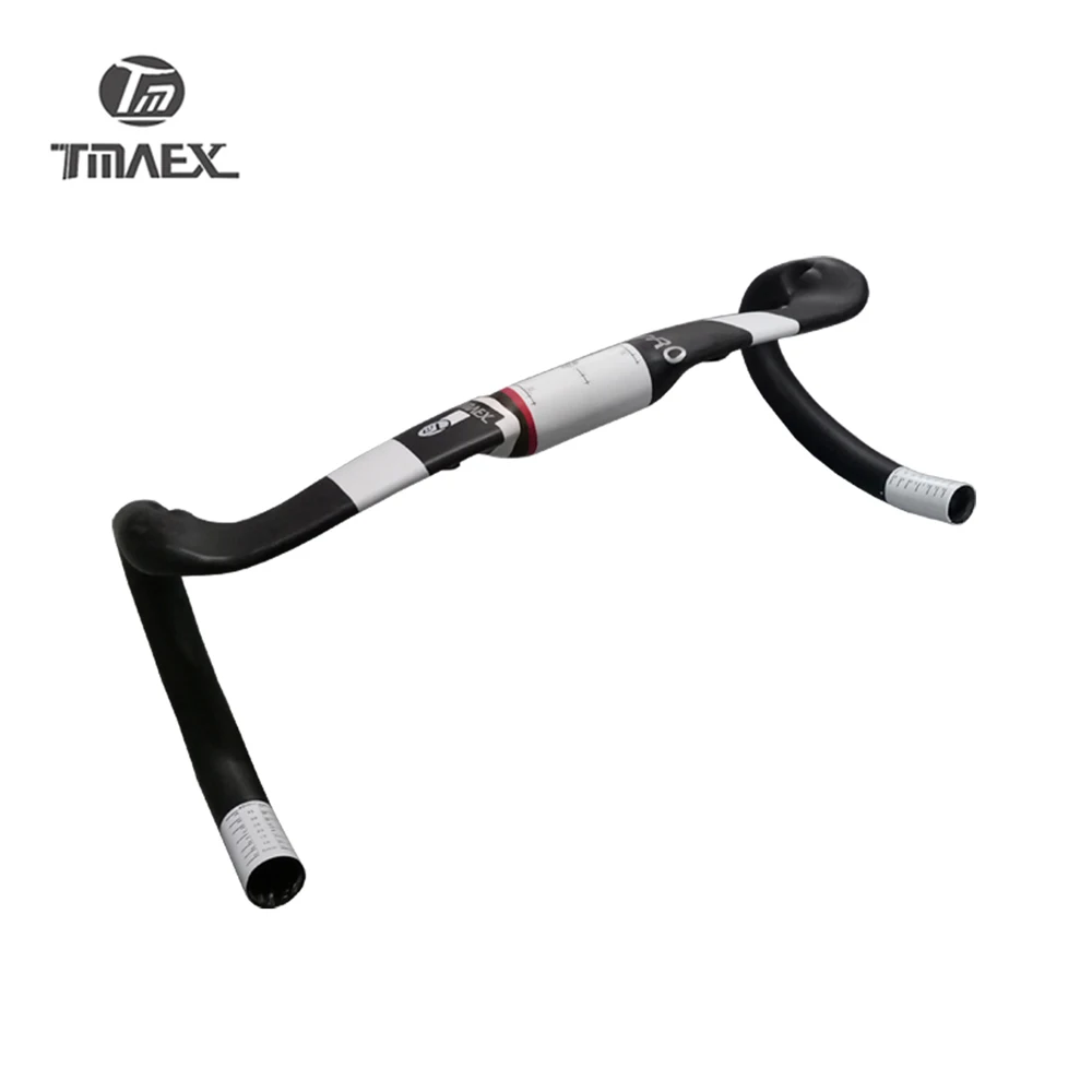 TMAEX PRO Белый T700 UD углеродный руль, изогнутый руль для шоссейного велосипеда, запчасти для езды на велосипеде, Сверхлегкий Руль для велосипеда 31,8 мм