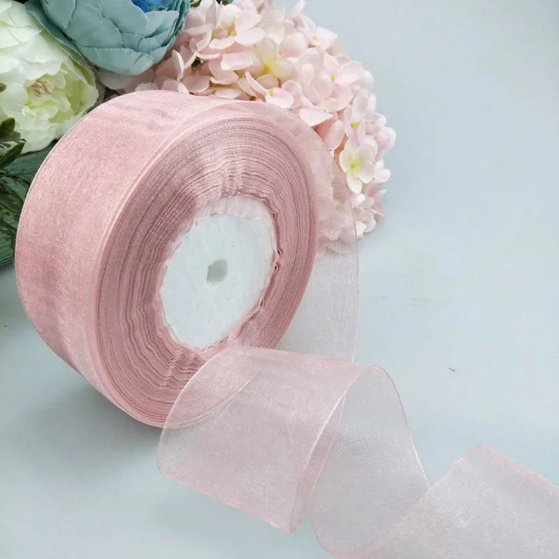 4 см* 45 м лента из органзы для одежды швейная ткань DIY лента для волос Цветы Подарочная упаковка свадебные украшения ленты лента принадлежности для вечеринки - Цвет: T20