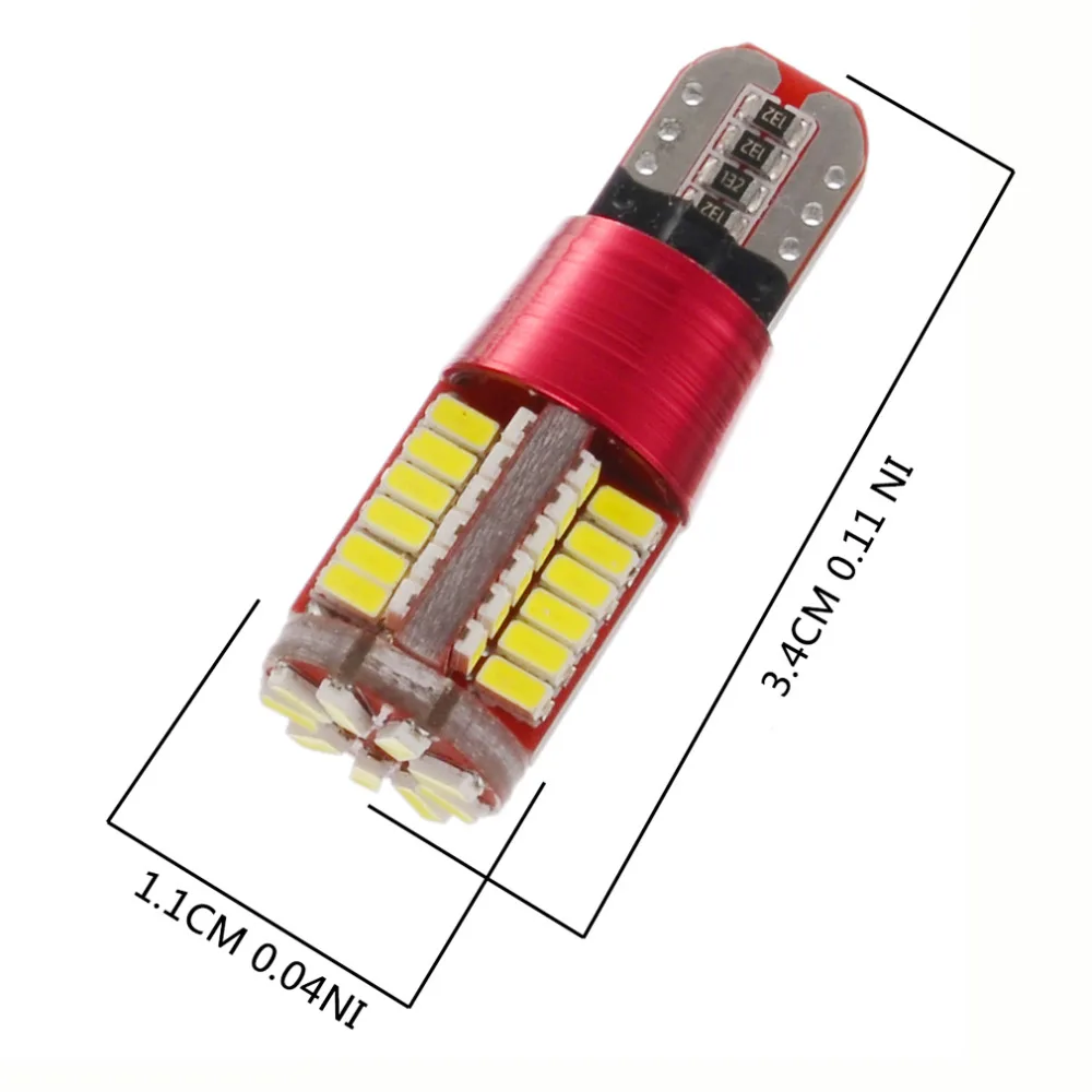 2 шт./лот Canbus 5 7 Вт 12 В 57SMD светодиодная автомобильная лампа W5W T15 T10 без ошибки Авто