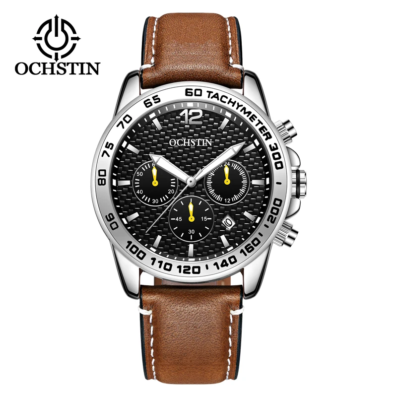 OCHSTIN наручные часы Мужские Роскошные спортивные с хронографом erkek kol saati orologi Relogio