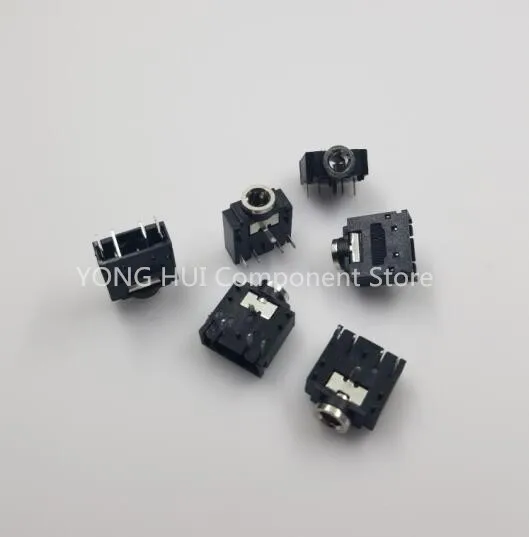 50 шт. PJ-307 PJ307 черный 3 5 мм стерео разъем аудио PCB 3F07 -5PIN | Обустройство дома