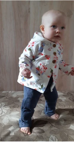 Комплект одежды для новорожденных мальчиков и девочек, пальто с длинными рукавами и капюшоном цветочный+ боди+ штаны осенне-зимняя одежда для новорожденных