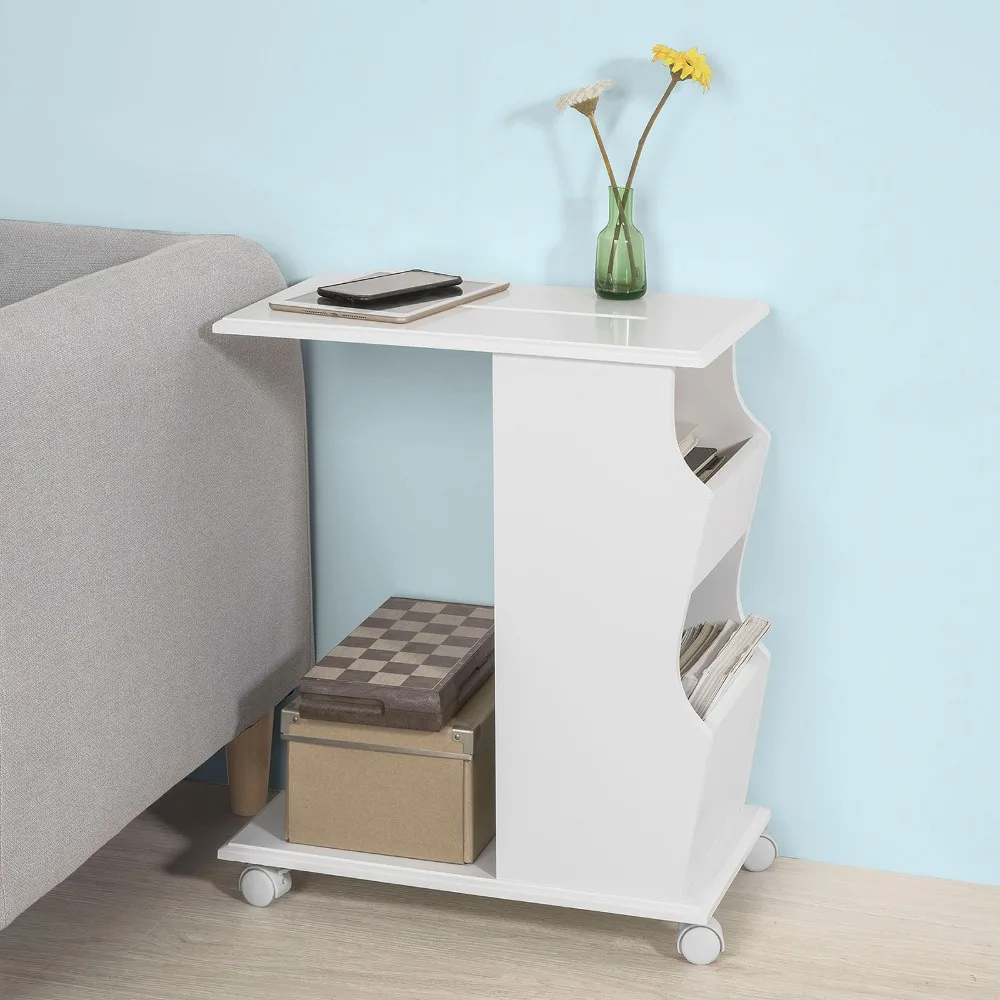 SoBuy®FBT67 W диван кровать приставной столик Кофе для ноутбука с регулируемой