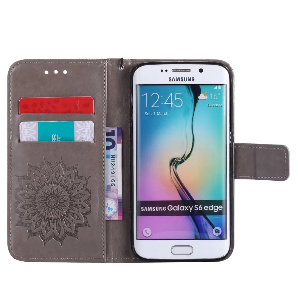Чехол для Samsung Galaxy S6 S 6 Edge Zero G925 G925F кошелек флип чехол телефона из искусственной