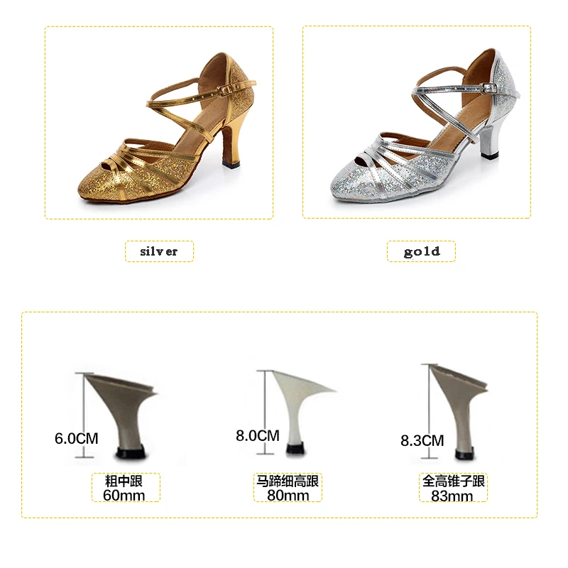 Обувь для латинских танцев Женская Современная обувь из искусственной кожи с