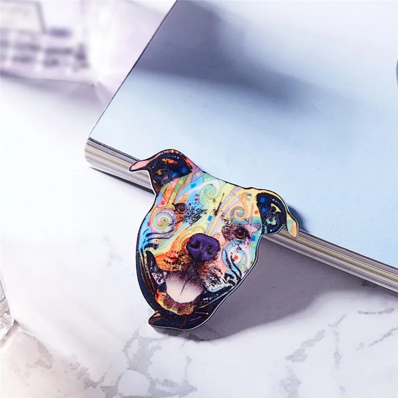 Новый Дизайн Ретро акриловая брошь в виде животных Симпатичный щенок собаки