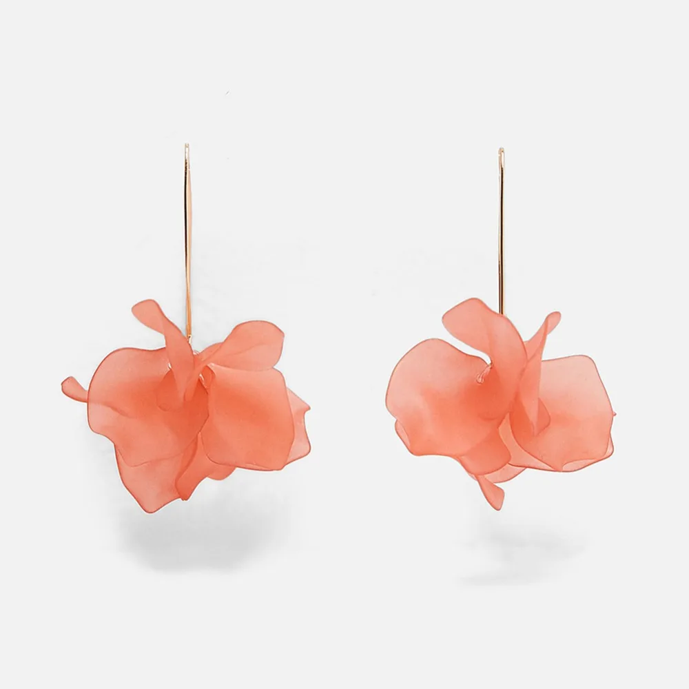 Miwens Новый стиль лето цветы акриловые элегантные длинные серьги для женщин