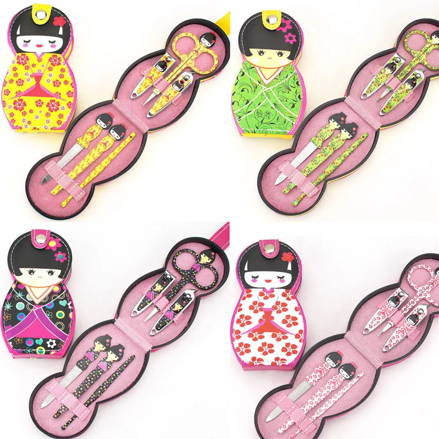 2017*6 шт набор японские куклы щипчики для ухода за ногтями Маникюр Педикюр|manicure