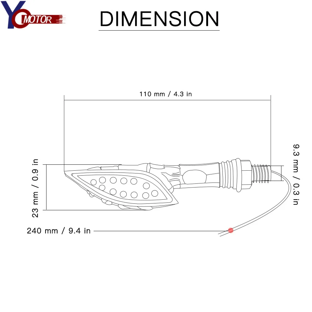 Светодиодный индикатор поворота мотоцикла/мотоцикла для YAMAHA FZ 1N 6N YZF R1 R3 R6 HONDA CBR900RR