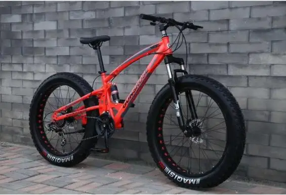 Велосипед для пляжа MTB колеса 26*4 0 дисковый тормоз велосипед снега 27 скоростей