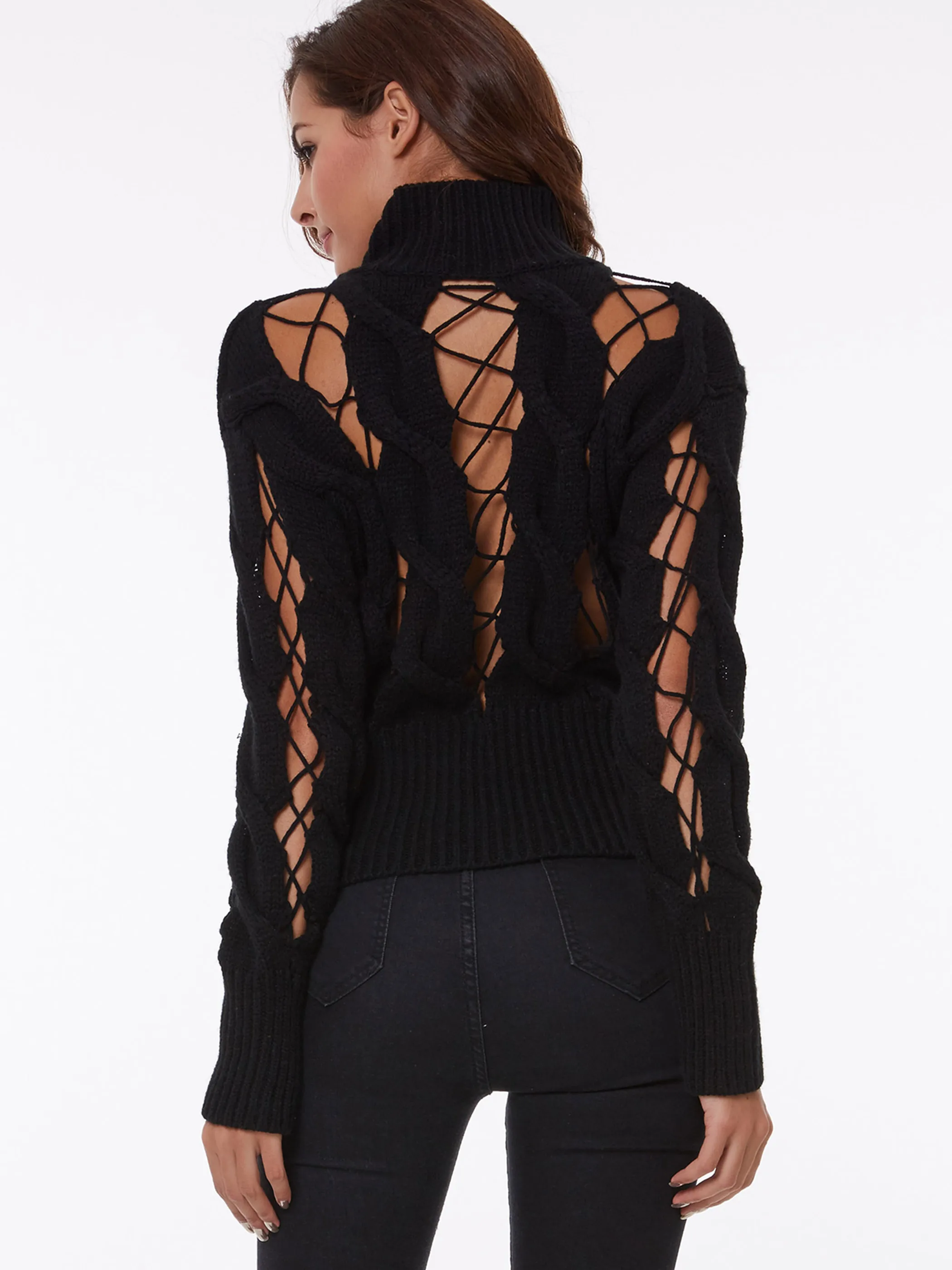 Сексуальная Водолазка с длинным рукавом Для женщин свитер|sweater women|sweater long sleevelong