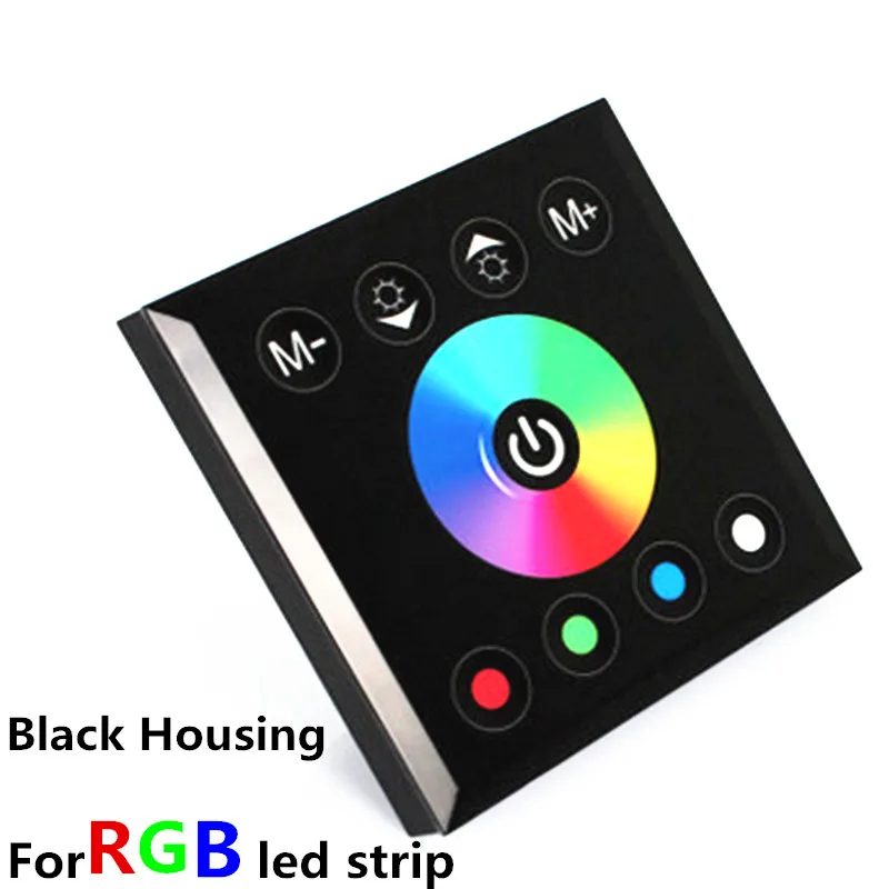 Светодиодный контроллер RGB RGBW с сенсорной панелью настенный Одноцветный