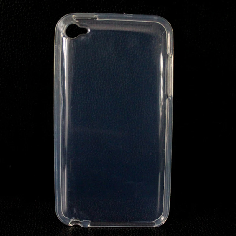 2 шт. Ясно Мягкие Силиконовые Case For Apple iPod Touch 4 4th ТПУ Прозрачная Задняя Крышка Для