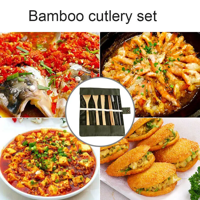 Набор ложек и вилок 6 шт./компл. набор для ужина с тканевой упаковкой подарочные