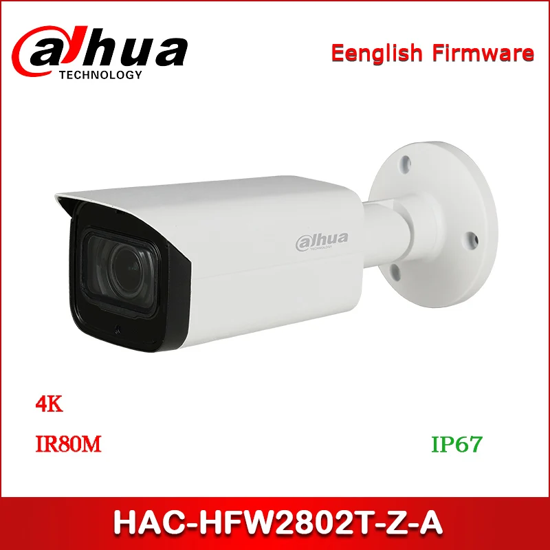 Dahua 8MP HAC HFW2802T Z A 4K CCTV камера Starlight HDCVI IR Bullet 3 7 11 мм Моторизованный объектив|Камеры