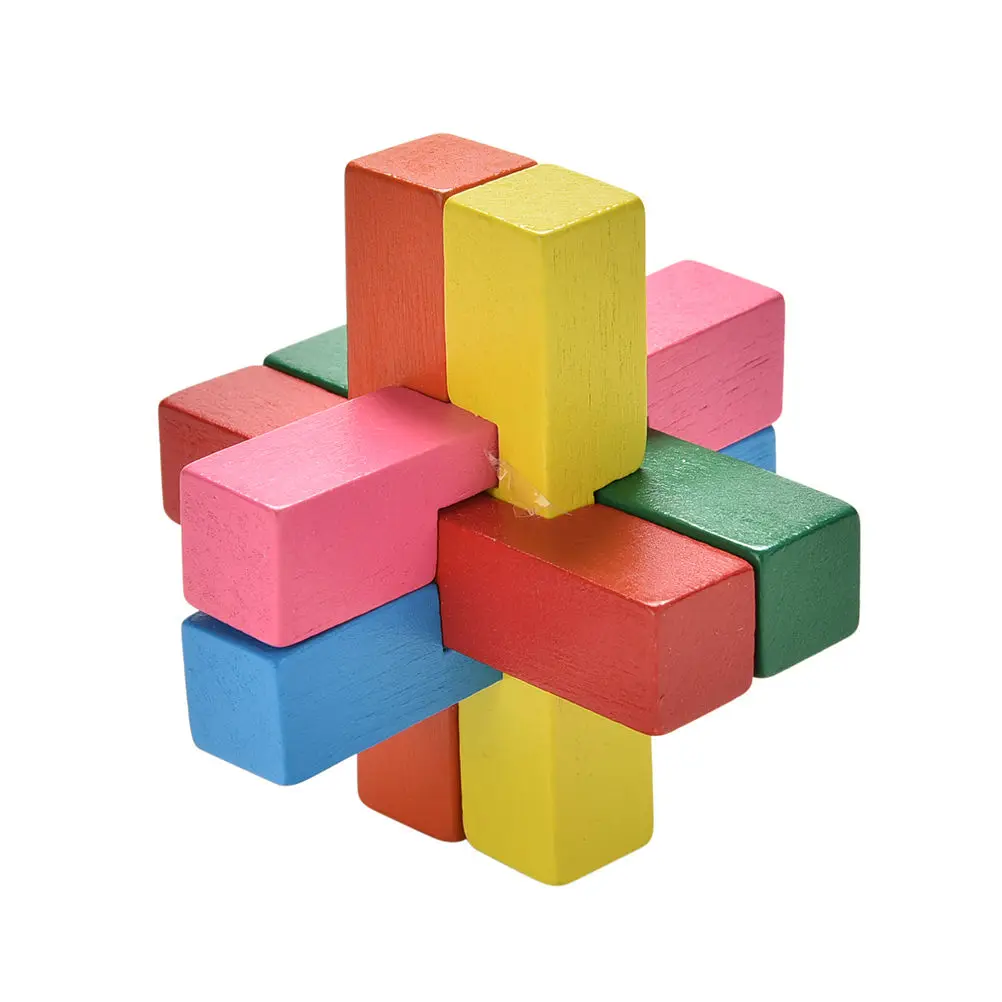 1 Набор/6 шт. интерактивные игрушки для игр Разноцветные деревянные Kong Lock взрослых