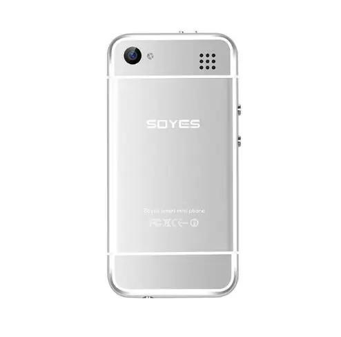 Серебристый US$10 наушники подарок Soyes 6S мини Android смартфон 2," Высокое разрешение двухъядерный 1 ГБ 8 ГБ MTK6571 2.0MP две sim-карты ребенок PK7S - Цвет: Серебристый