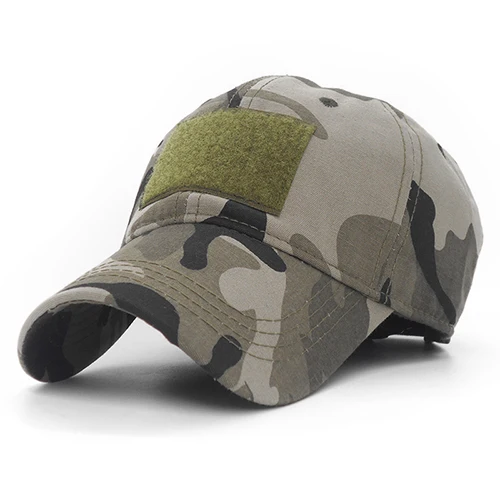 Camouflage Мужская тактическая армейская хлопковая кепка армейская Мультикам камуфляжная кепка s Кепка оператора уличная охотничья Кепка с петлей для заплаток зеленый/камуфляж - Цвет: Camouflage