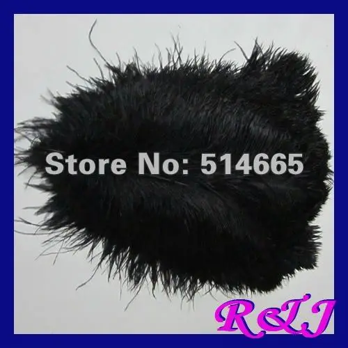 

Free shipping Cheap ostrich feather 100pcs 12-14 inches 30-35cm black Ostrich plumage ostrich plume