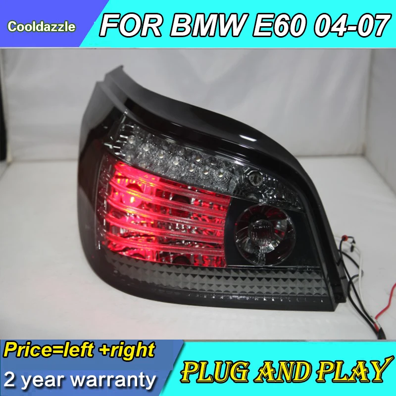 Для BMW E60 5 Серии 520i 523i 525i 528i 530i Задний фонарь LED 2004 2005 2006 2007 года Задние фонари Сигнальные огни.