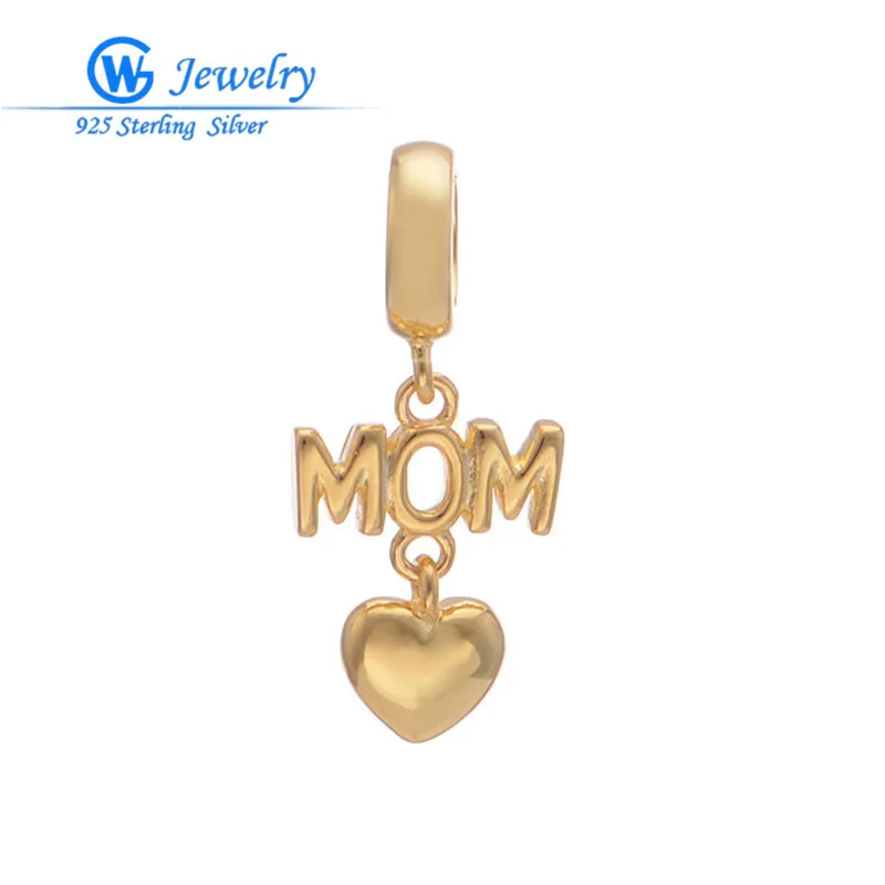 

sterling silver jewelry charms mothers day gifts for mom pendants for jewelry making GW Fashion Jewelry S166H20
