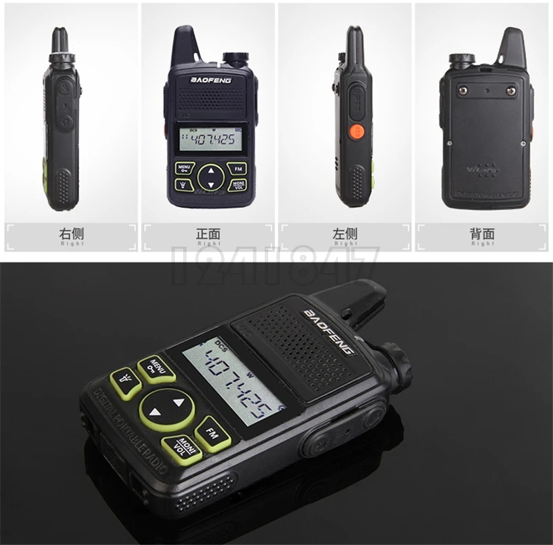 BAOFENG T1 мини двухстороннее радио BF-T1 портативная рация UHF 400-470mhz 20CH портативный Ham FM CB радио портативный приемопередатчик