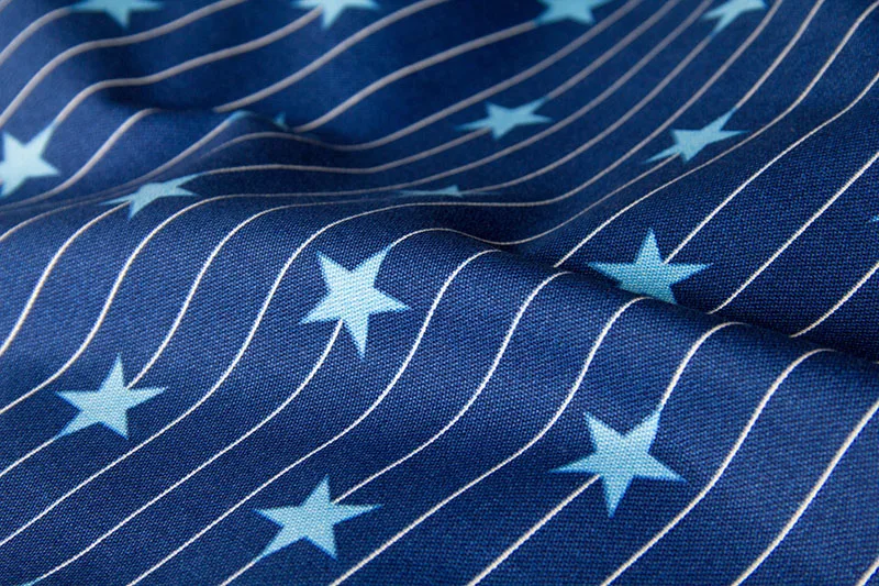Half-Meter Japanese COSMO Oxford Cotton Fabric Patchwork Cloth DIY Sewing Quilting Star C | Дом и сад