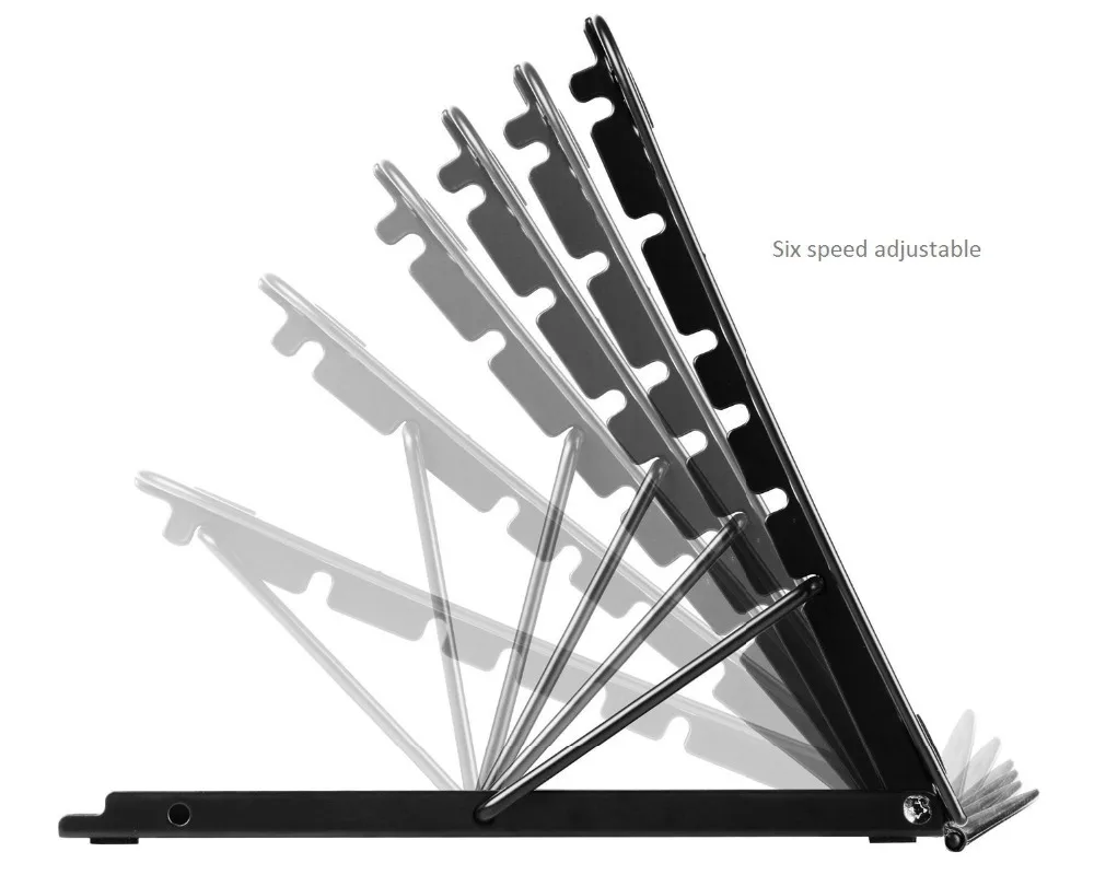 Портативный складной/регулируемый сетчатый ноутбук XRHYY серебристого цвета для