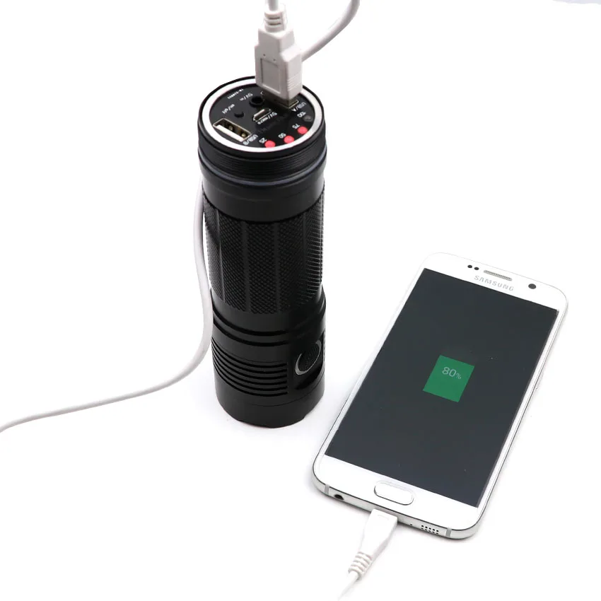 Мощный фонарь на светодиодах 100% оригинальный XHP70.2 XHP70 XHP50 XPL L2 LED с USB-зарядкой, водонепроницаемый, на 3*18650 аккумуляторах с функцией зарядки.