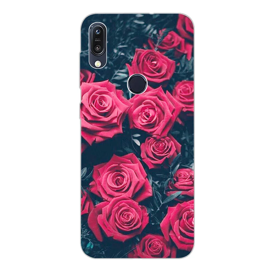 Case for Asus Zenfone Max Pro M1 ZB601KL ZB602KL Soft Silicone Floral Flower-Pattern Paint Cover Phon |