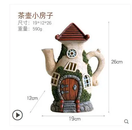 Creative ornament solar energy Decoration lamp house Villa garden courtyard balcony per craft statues Home decoration dies | Дом и сад