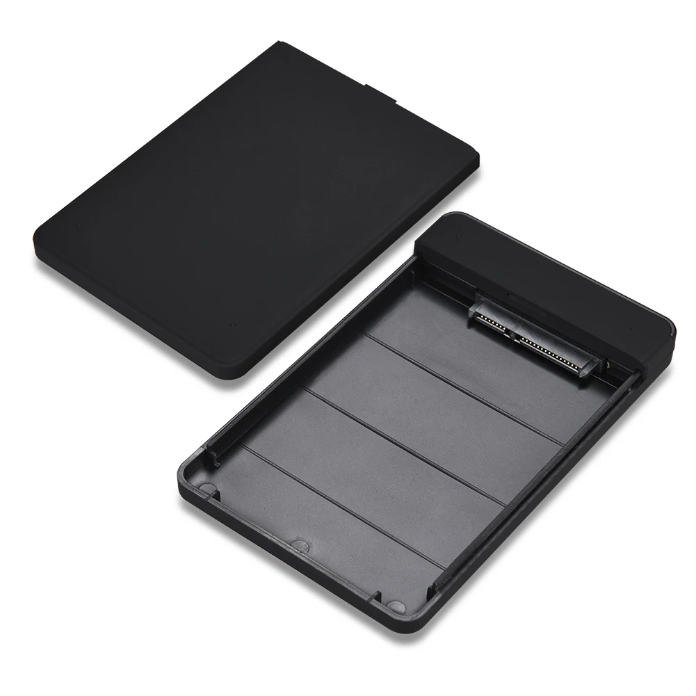 SATA для USB 3,0 HDD SSD корпус черный 2,5 дюймов внешний жесткий диск коробка портативный 1 ТБ 2 ТБ жесткий диск чехол с USB кабелем для ПК