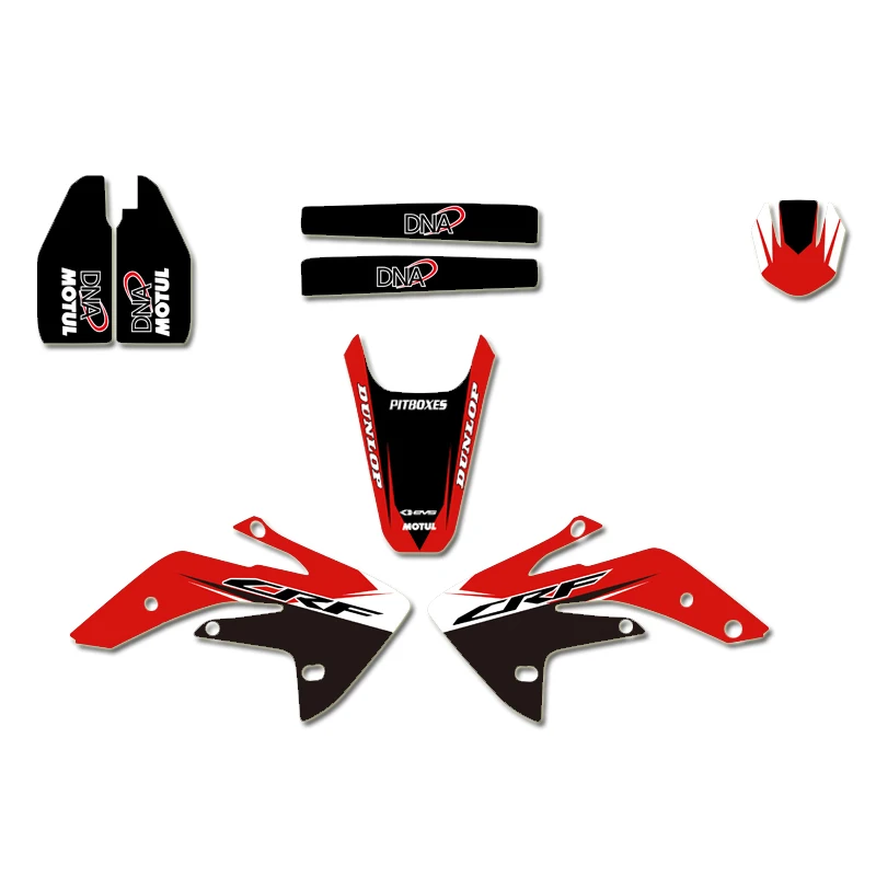 Графика фоны Наклейка мотоцикл наклейки комплект для Honda CRF150R CRF 150R жидкостным охлаждением 2007-2012 2011 2010 2009 2008