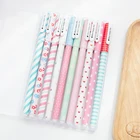 Набор шариковых ручек со звездами, 10 шт.лот, в виде животных, черные чернила, для подписи, письменные принадлежности, офисные и школьные принадлежности F366