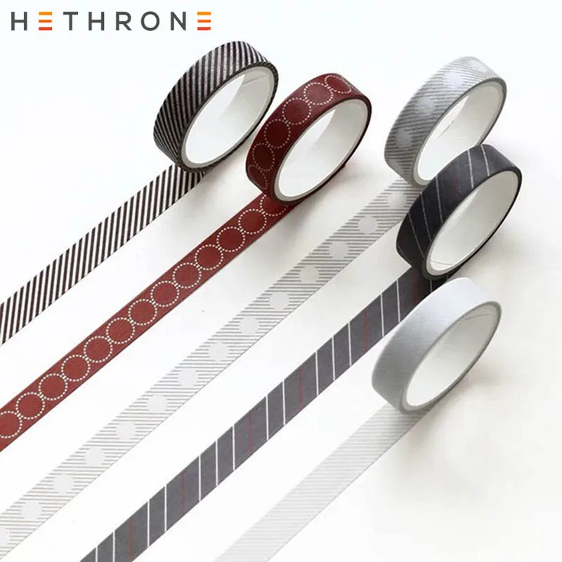 Hethrone, 5 шт., английские DIY украшения, простая васи лента, скрапбукинг, маскирующая лента, handbooks, лента с наклейками для офисных принадлежностей