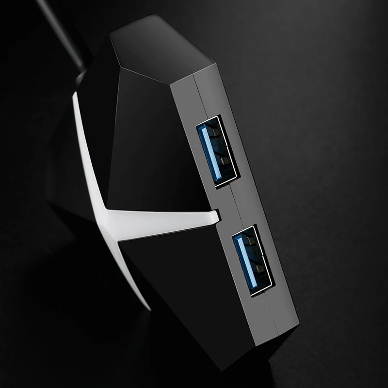 USB 3 0 концентратор 4-Порты и разъёмы разветвитель коммутатор с микро-зарядка через
