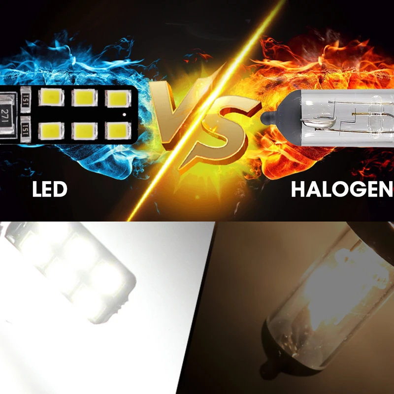 Hlxg 10 шт. Led W5W T10 поворотные сигнальные лампы габаритные фонари для автомобиля