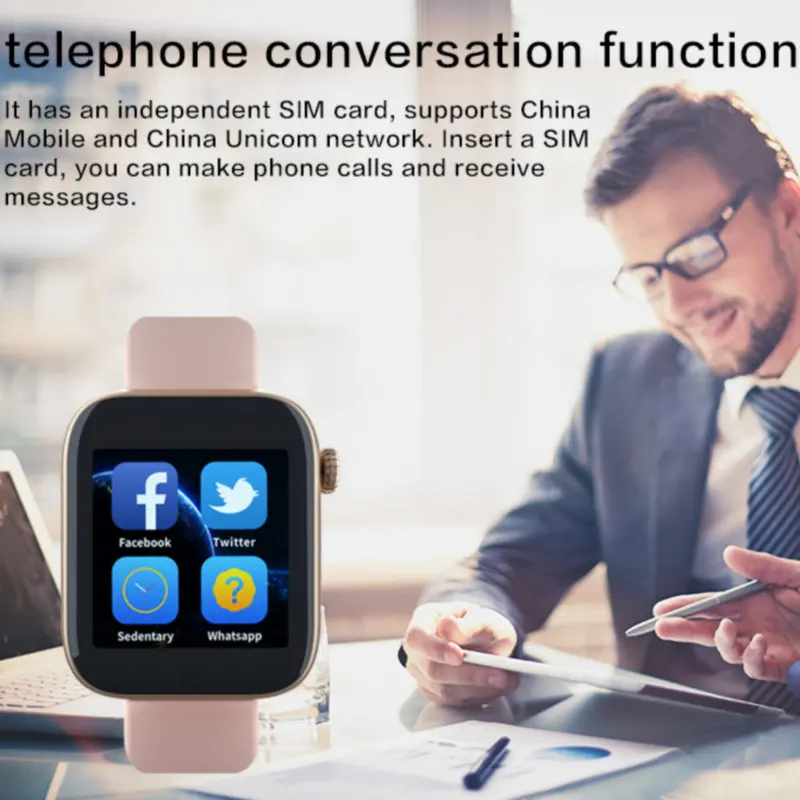 Смарт часы Z6 Bluetooth 3 0 поддерживает Android телефон sim карта камера с сенсорным экраном