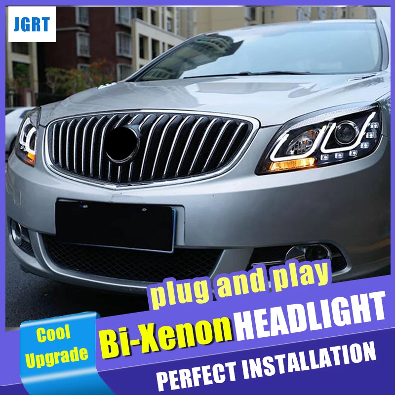 Автостайлинг для Buick Verano комплект фар 12 17 светодиодный ные ДХО фары Hid