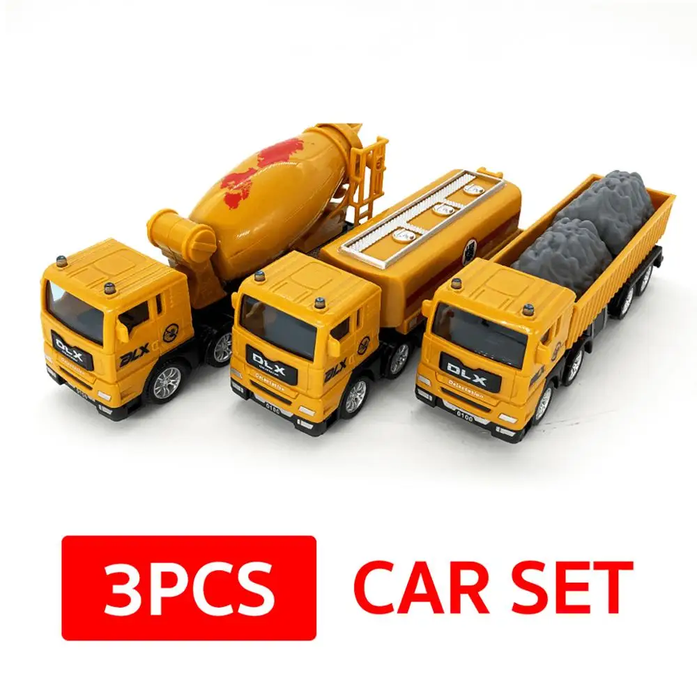Комплект из 3 предметов Diecast ИНЖЕНЕРНЫХ транспортных средств 1:55 строительства