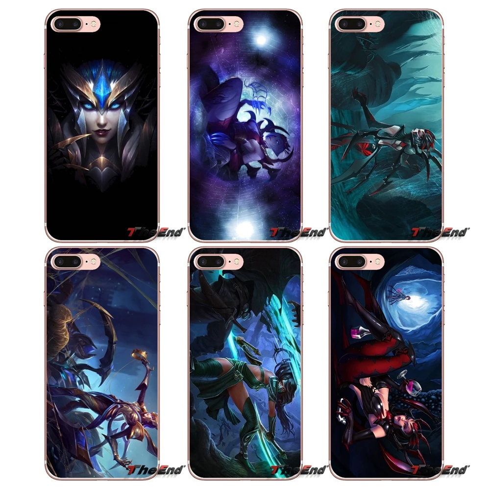 Чехол из ТПУ Akali Elise LOL League of Legends для iPhone X 4 4S 5 5S 5C SE 6 6S 7 8 Plus Samsung Galaxy J1 J3 J5 J7 A3 A5 2016