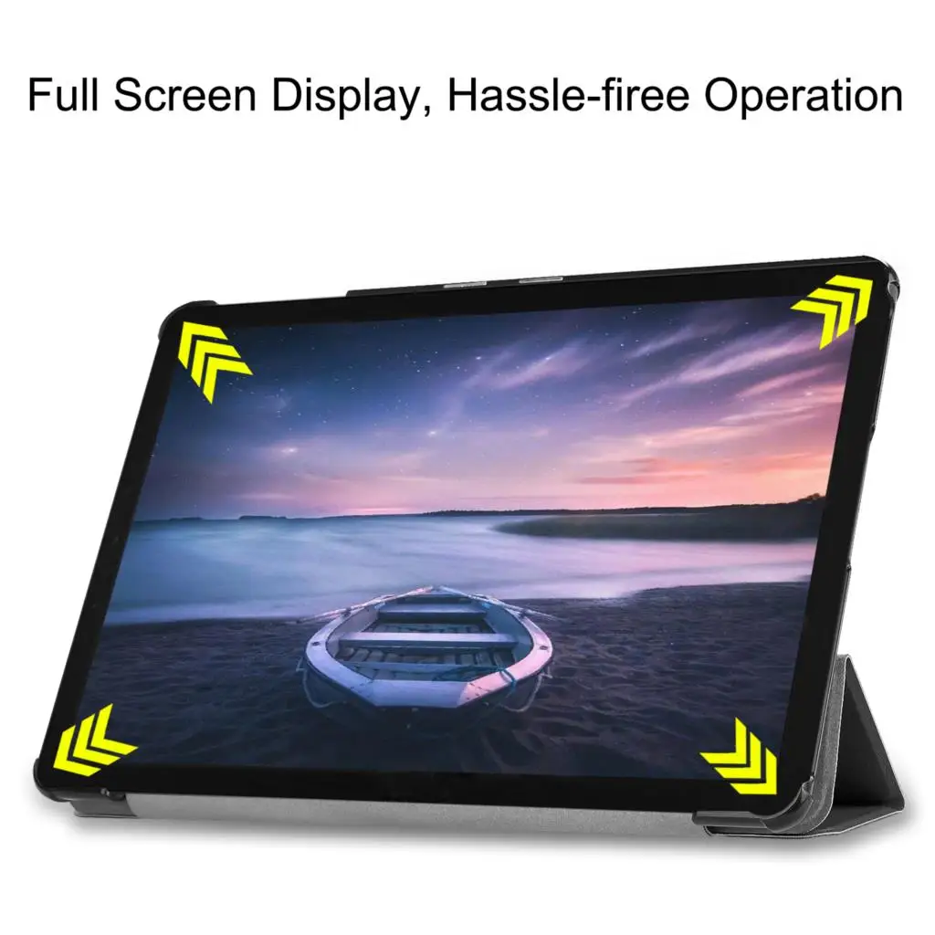 Dulcii для случая samsung Galaxy Tab S4 Tri fold Стенд PU кожа Смарт Protector чехла s4 10 5 T830/T835|Чехлы