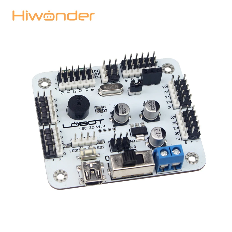 Hiwonder Робот микро Серводвигатель 32 CH плата защита от перегрузки пульт