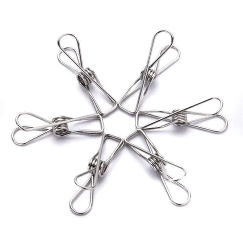 Подвешивание белья зажим одеяла носки серебро 20 шт нержавеющая сталь 5 6 см